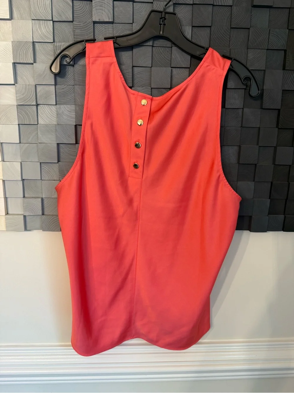 J. Crew Coral Scoop Neck Sleeveless Tank
